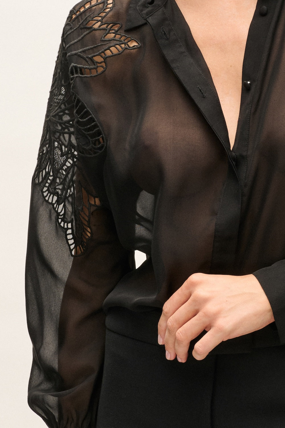 CHEMISE EMPORIA BLACK