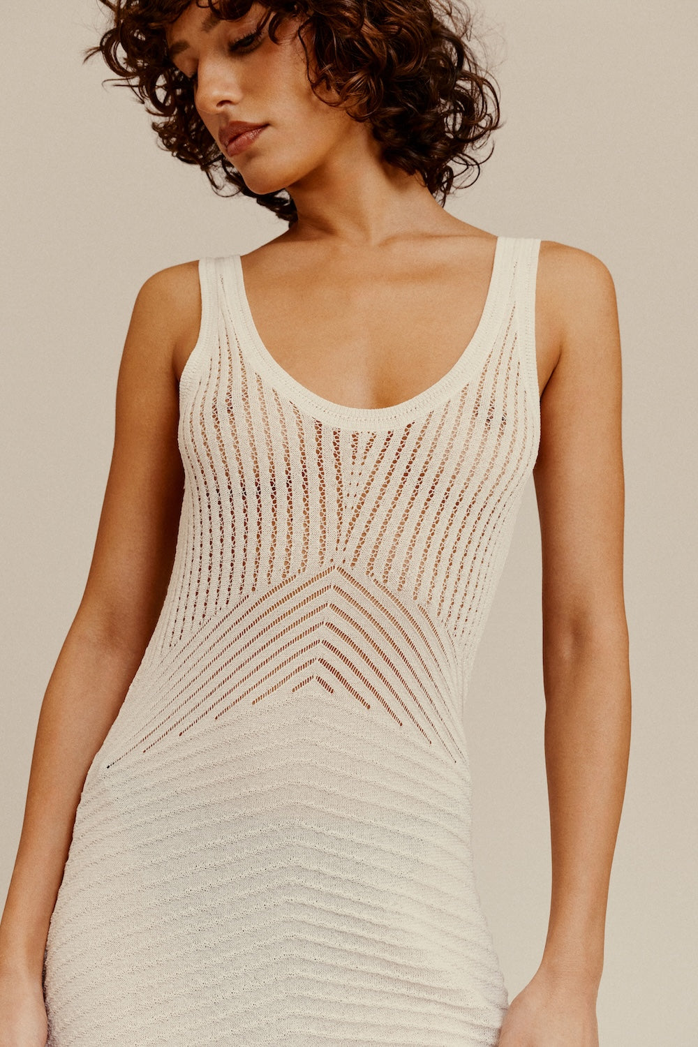 SANDWALK DRESS WHITE
