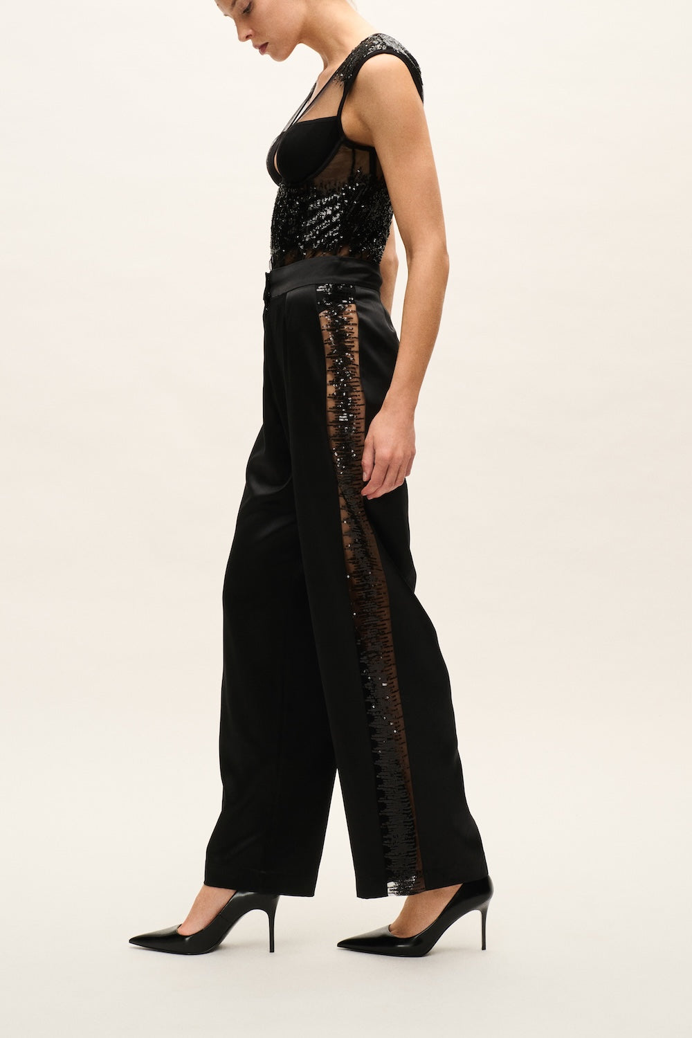 ELECTRIC DESIRE BLACK PANTS
